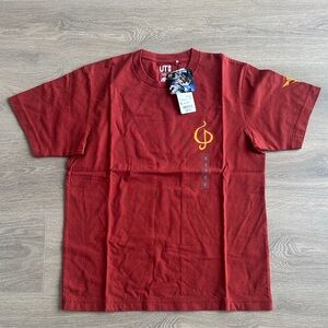 Uniqlo Gunpla 40 Anniversary Red Graphic Short Sleeve Tee